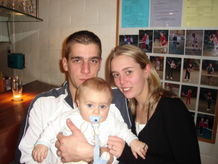 Jérémy, Mathéo et Anne Cabu